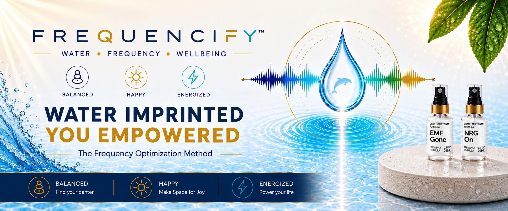Frequencify — water, frequency, wellbeing. The Frequency Optimization Method.