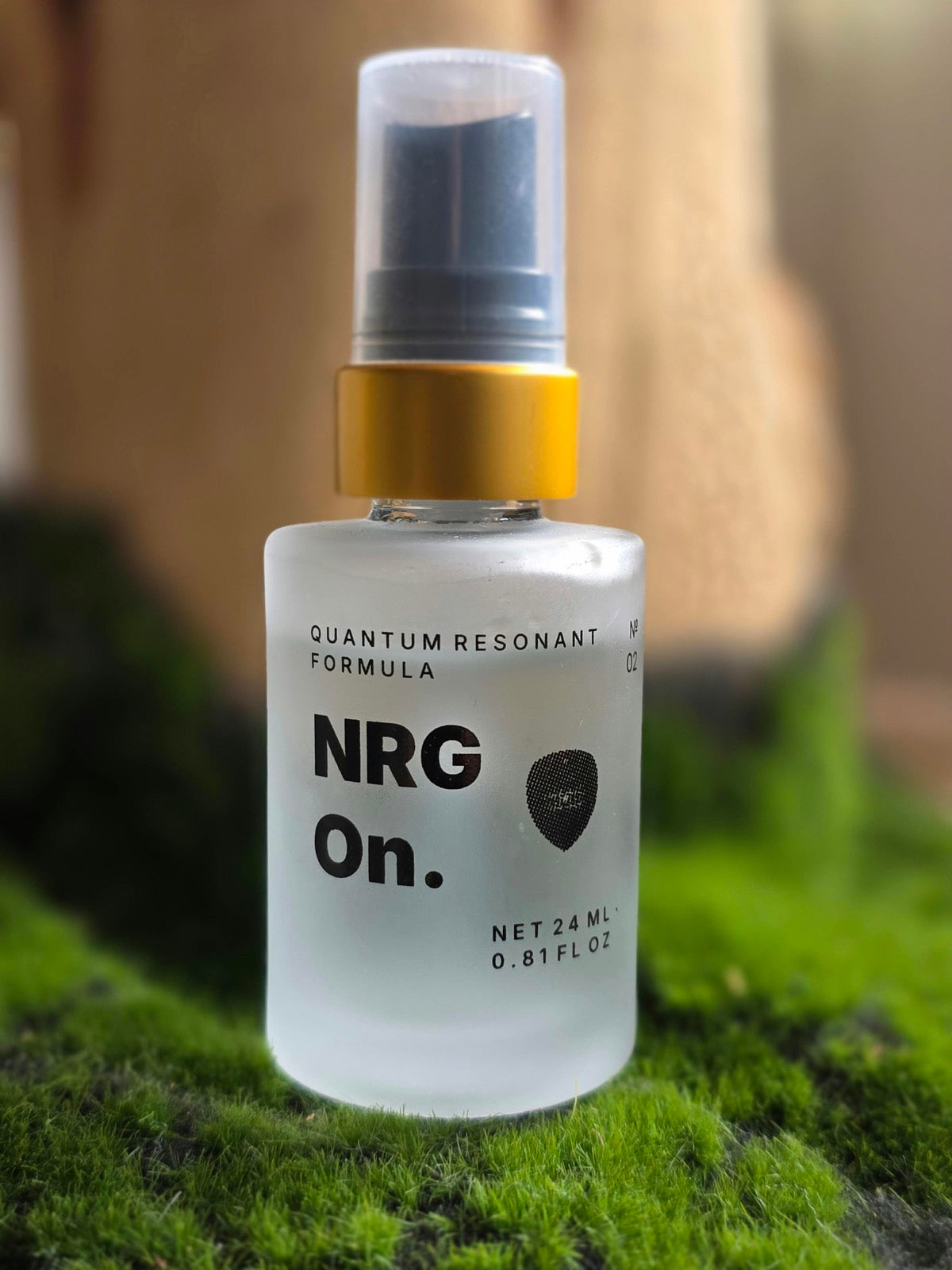 NRG On resting on moss in natural light