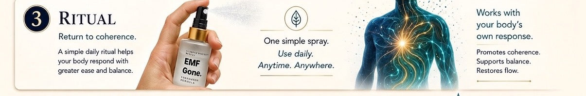 Step 3 — Ritual: a simple daily spray, used with your body's own response